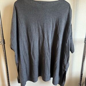 EILEEN FISHER Gray Oversized Sweater.